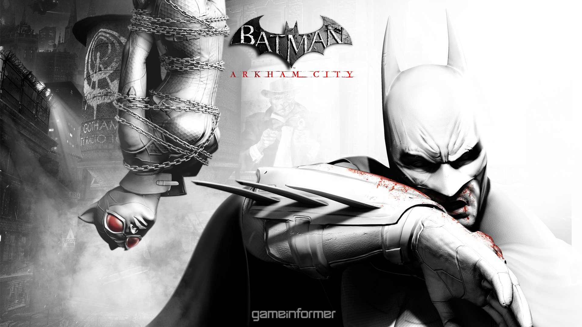 batman: arkham city бэтмен игра женщина кошка game informer аркхем