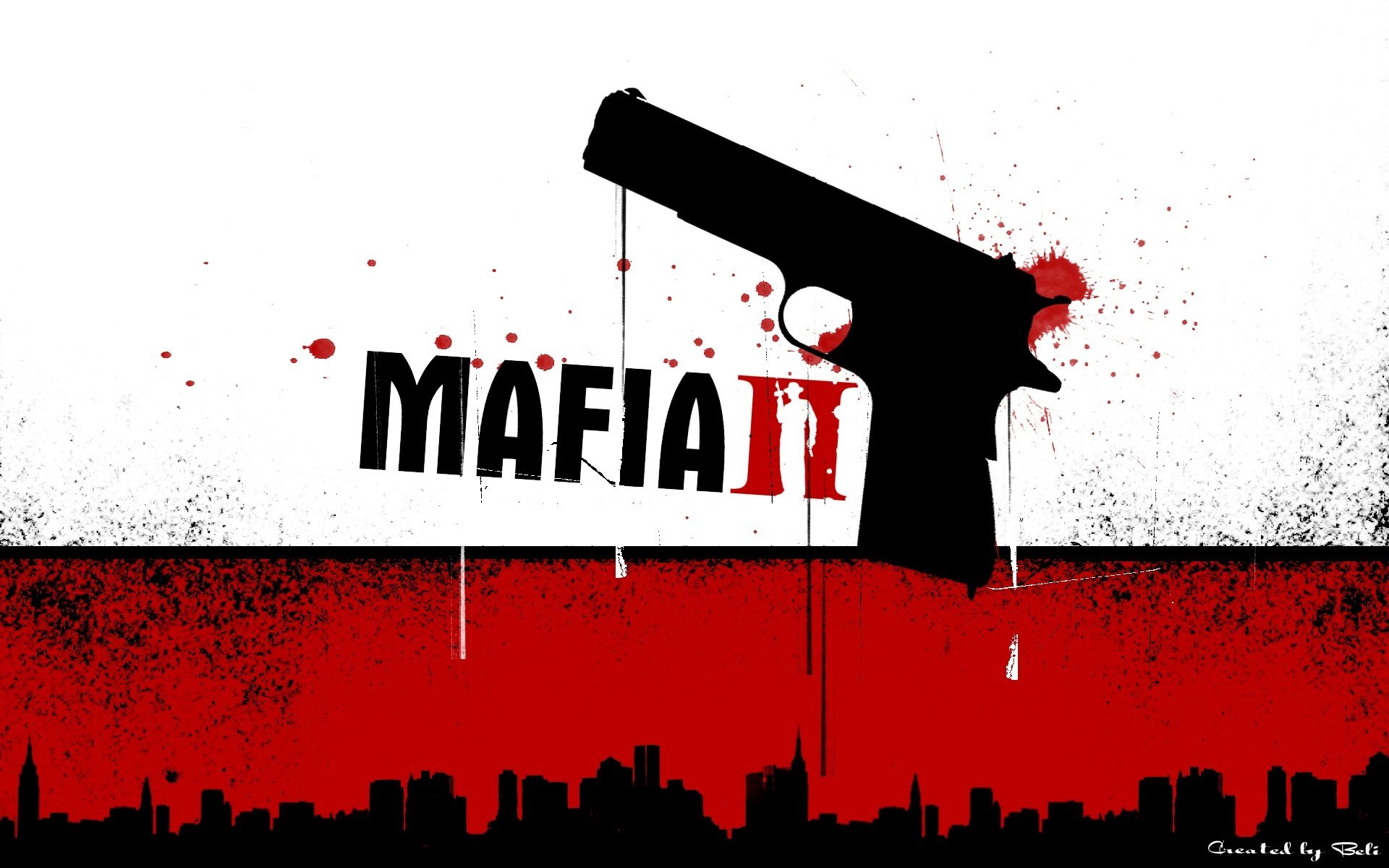 mafia2 gun red black