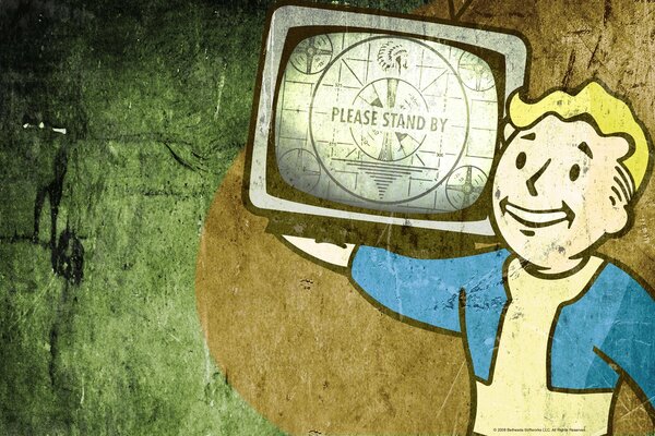 Fallout lucha con la televisión en forma de graffiti