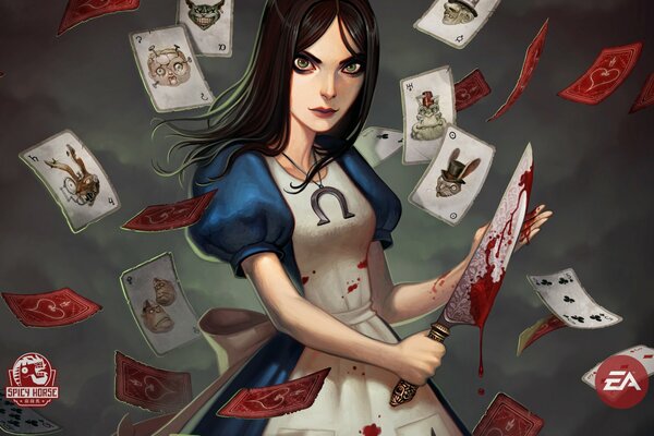 The return of the mad Alice with a knife