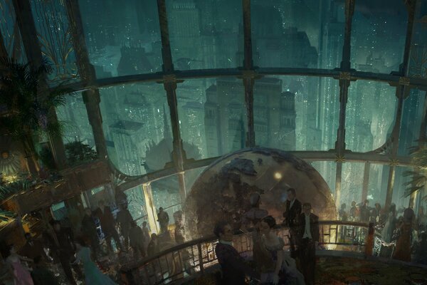 The height of the gala ball in the game bioshock 2