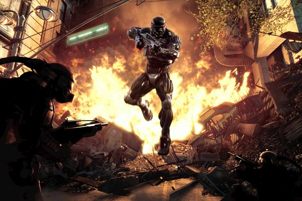 Tiroteo en la ciudad de supersoldado crysis 2