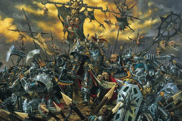 Warhammer battle and chaos game