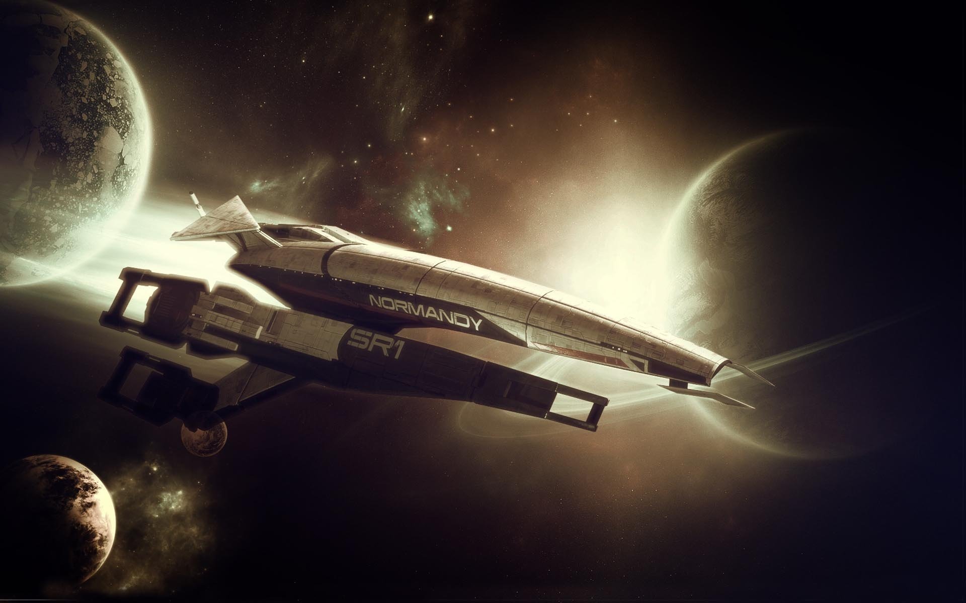 mass effect normandy space world star