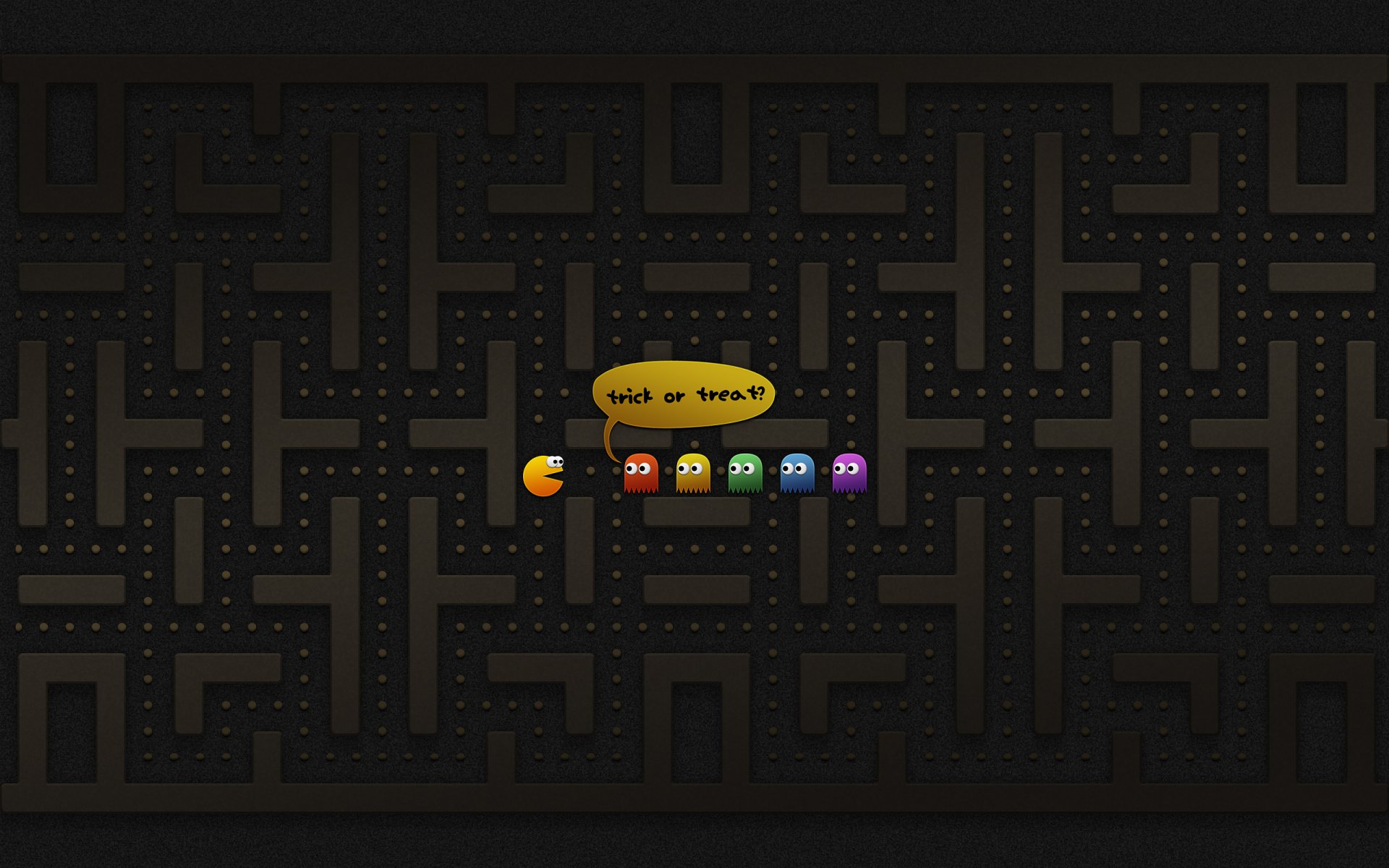 хэллоуин обмануть лечения pacman