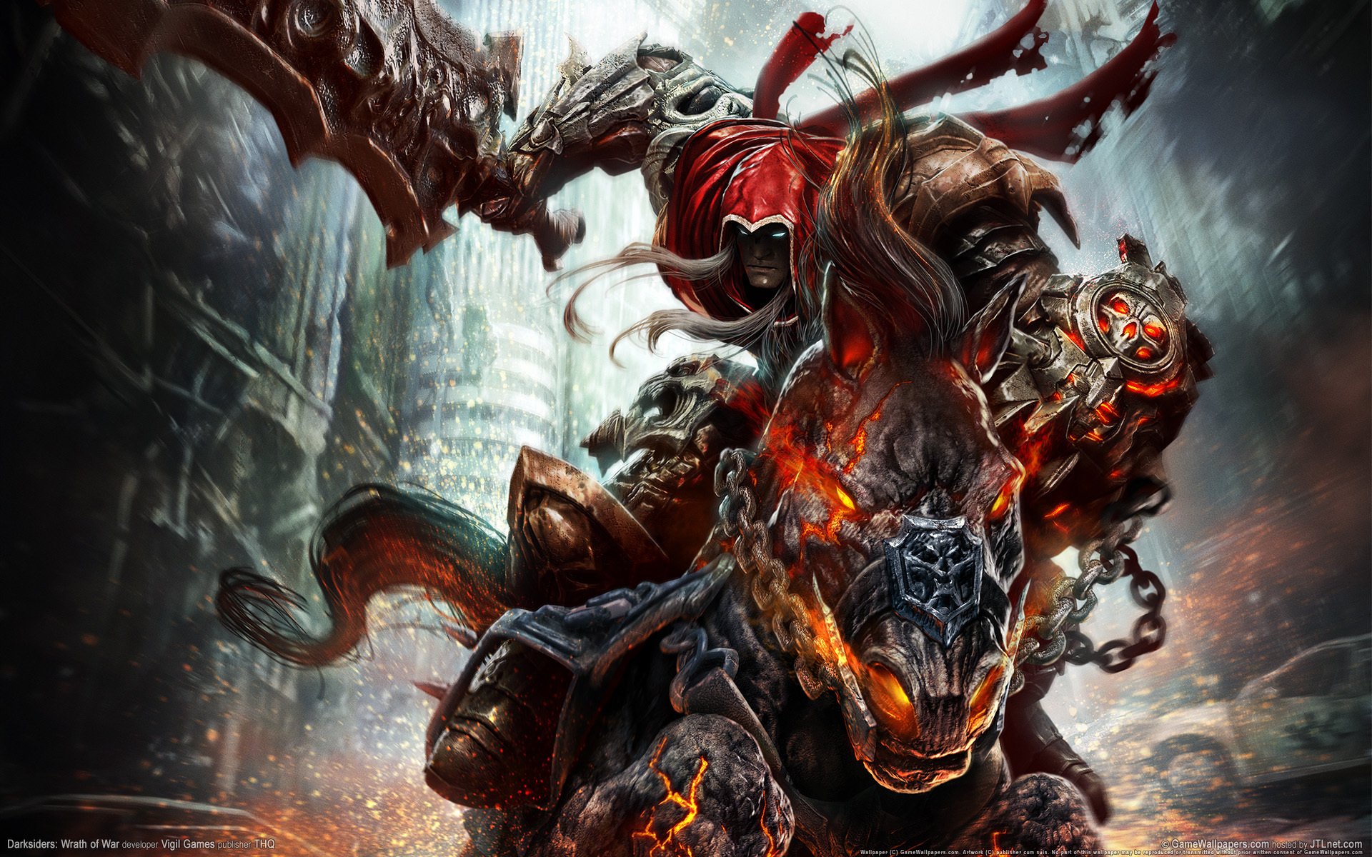 démon épée darksiders: wrath guerre cavalier cheval