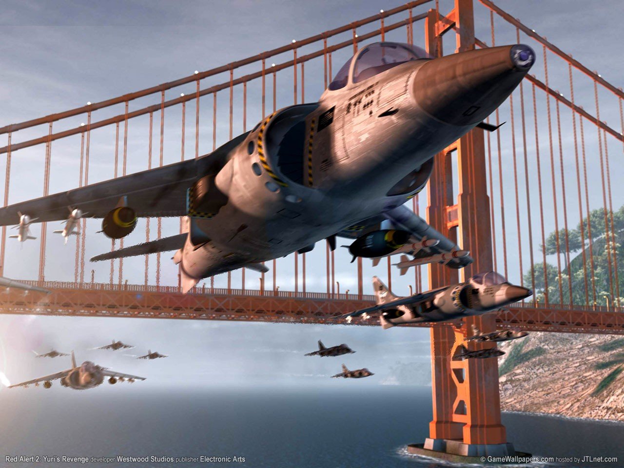 alerte rouge avion pont golden gate