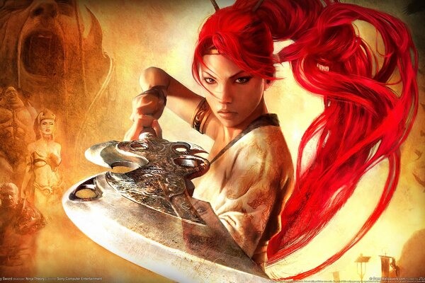 Warrior girl, the heavenly sword is worthy of you