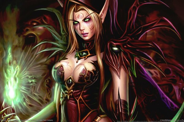 Minecraft blood elf with breasts