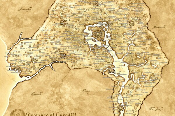 Carte historique de la vieille ville