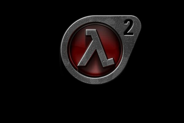 Logo half-life 2 su sfondo nero