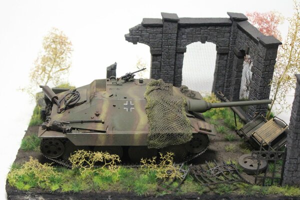 Jouet. Tu peux Hetzer. Artillerie automotrice