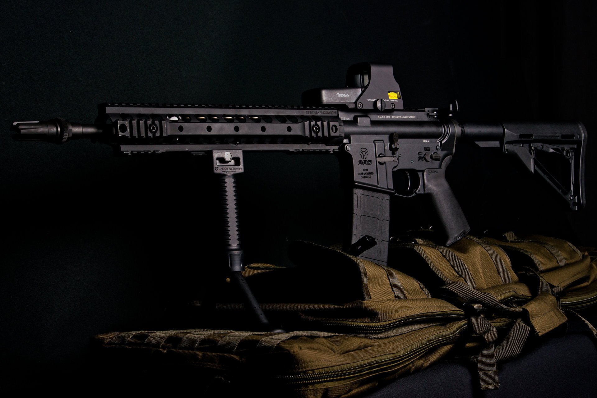 m4 magpul rifle de asalto bípode arma