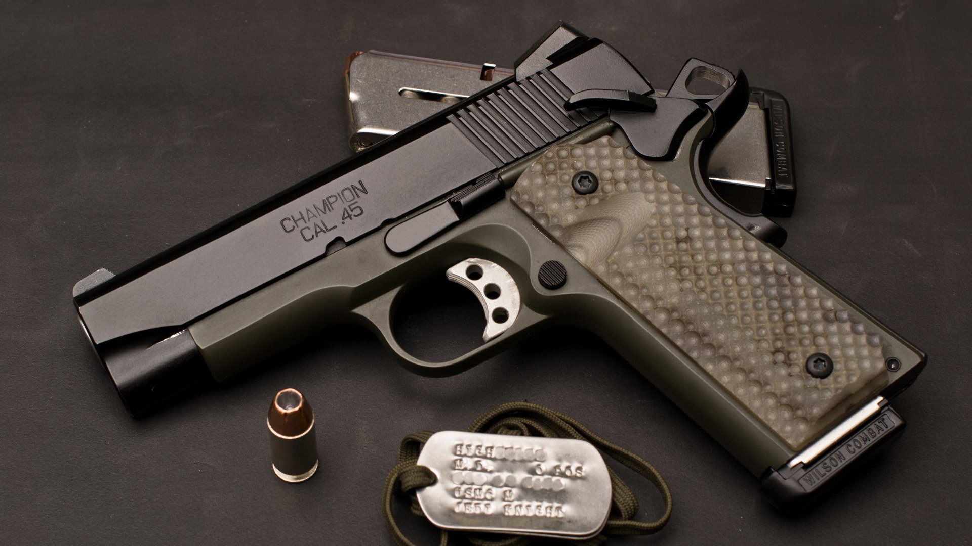 springfield armería trp 1911 personalizado tuning pistola clip cartucho arma campeón cal.45