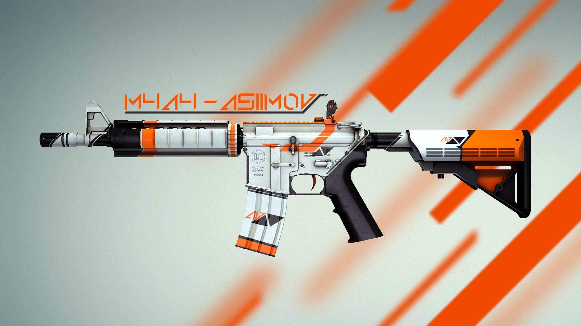 m4a4 asiimov cs: go counter-strike global offensive pelle