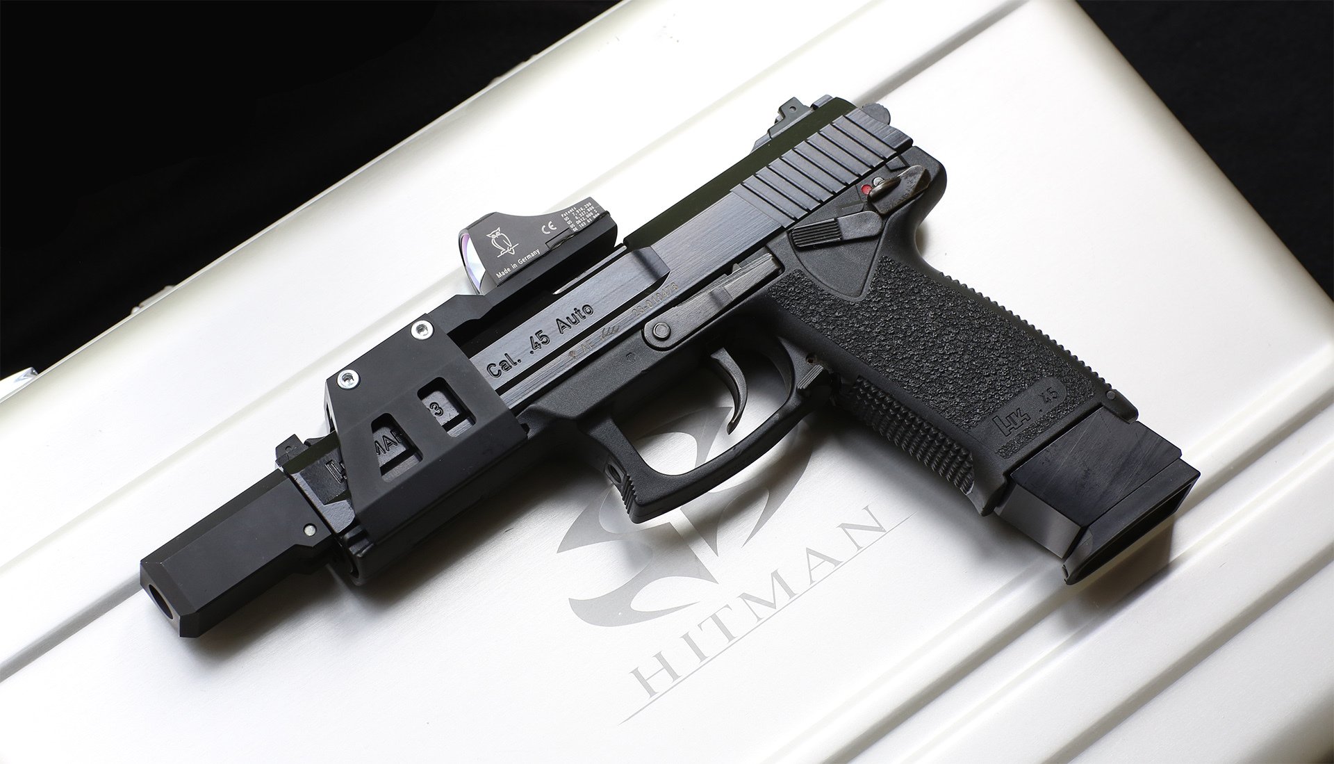 heckler & koch hk mark 23 pistola arma scatola