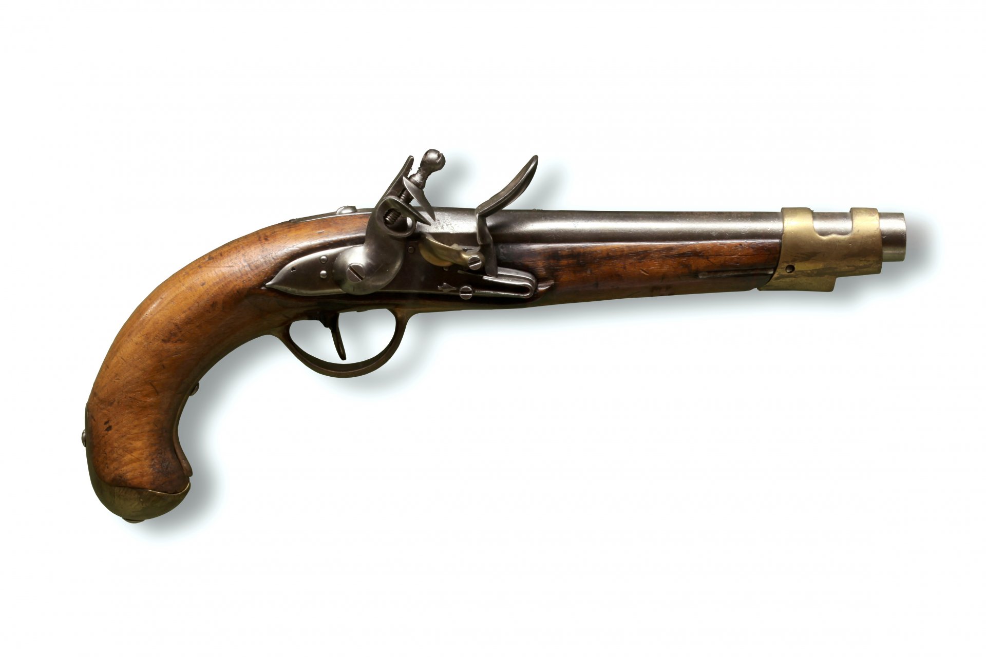 vintage francés pistola revolucionario guerras hecho en nacional talleres circa 1790-1795gg silex pistola guerras revolucionarias militar museo tomó bastilla armas historia crema