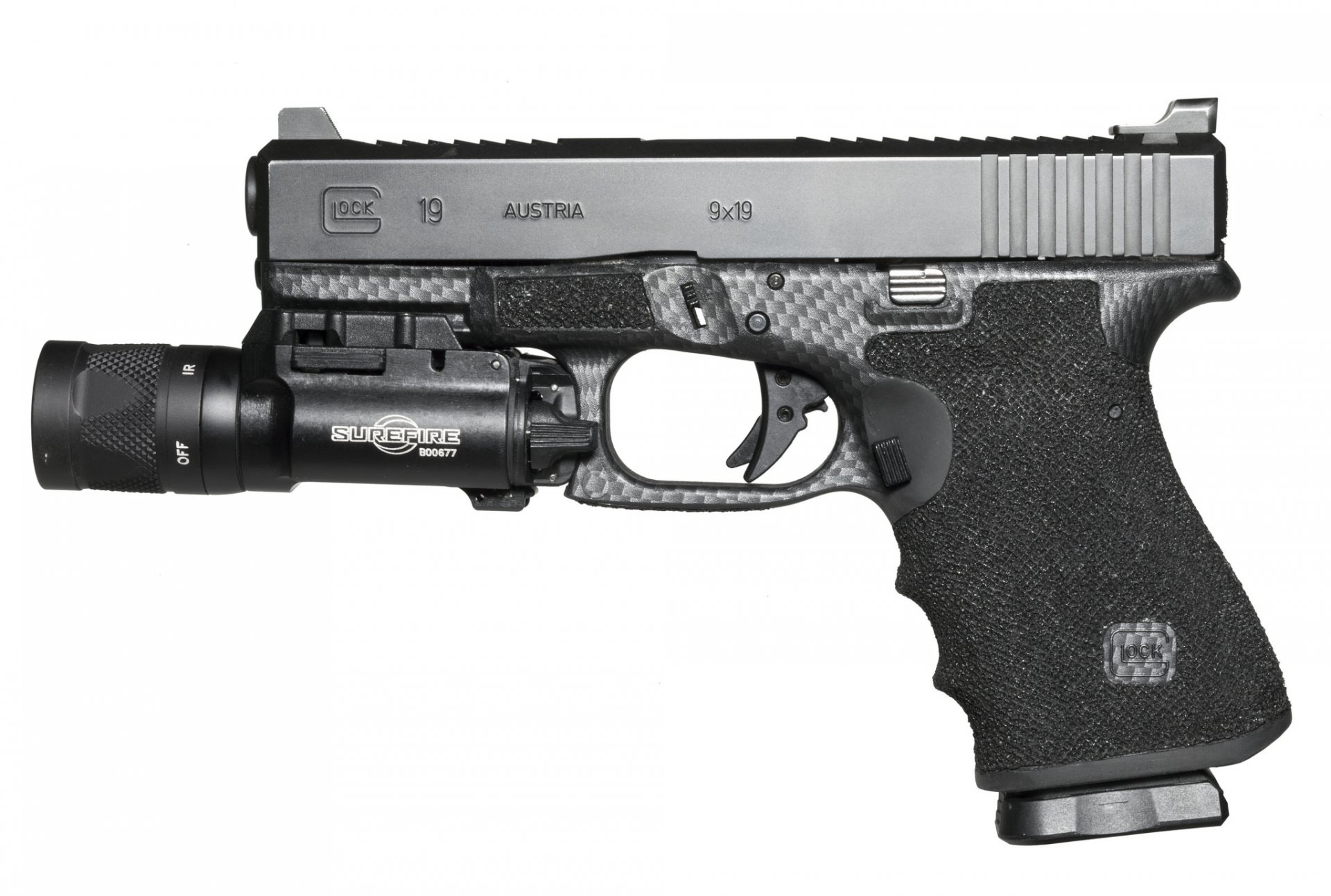 glock 19 autocaricante pistola arma