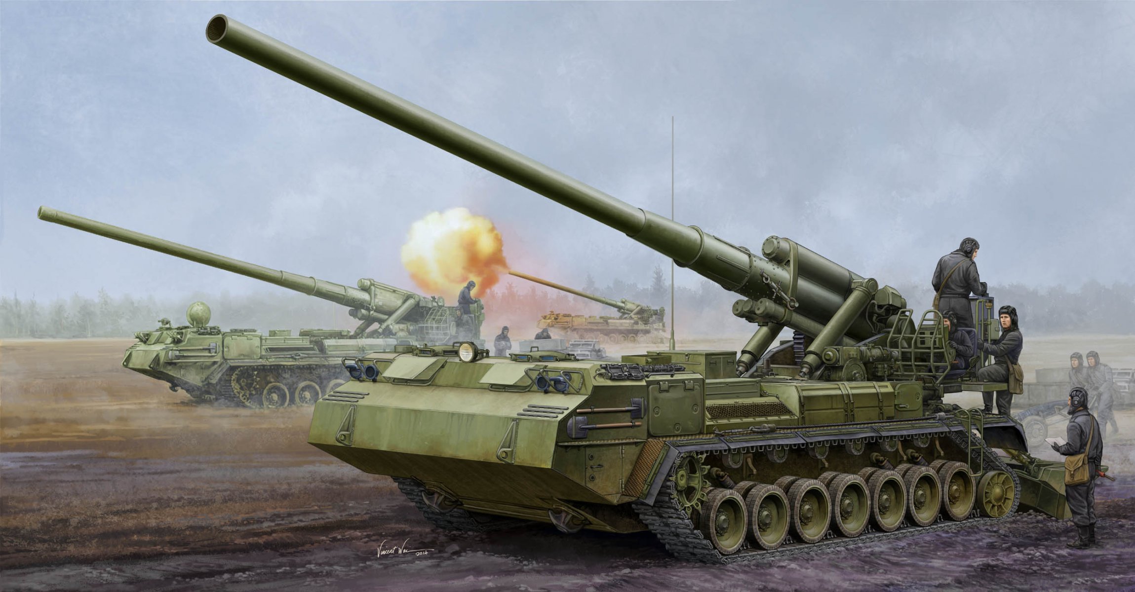 art sovietico 203-mm cannone semovente 2c7m peonia