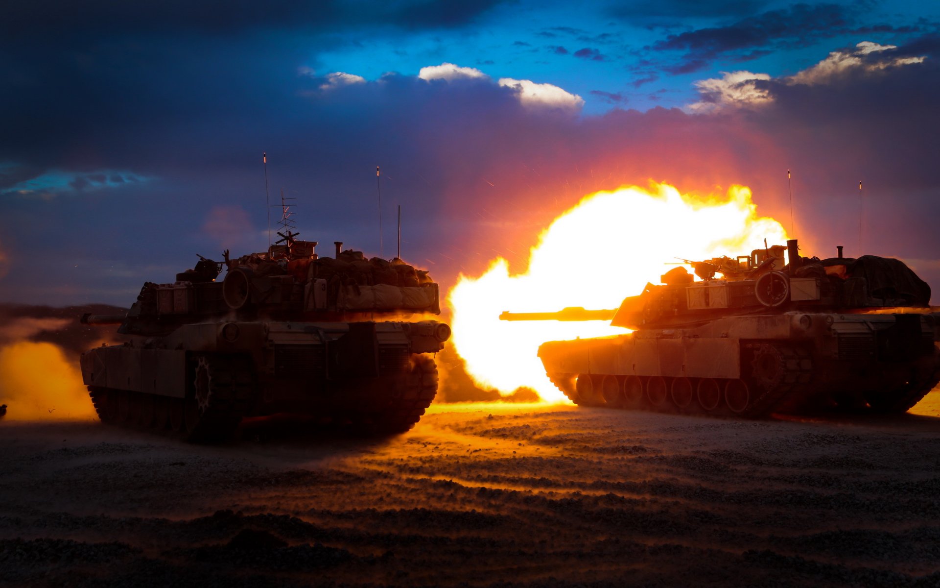 m1a1 abrams tanks shot weapon