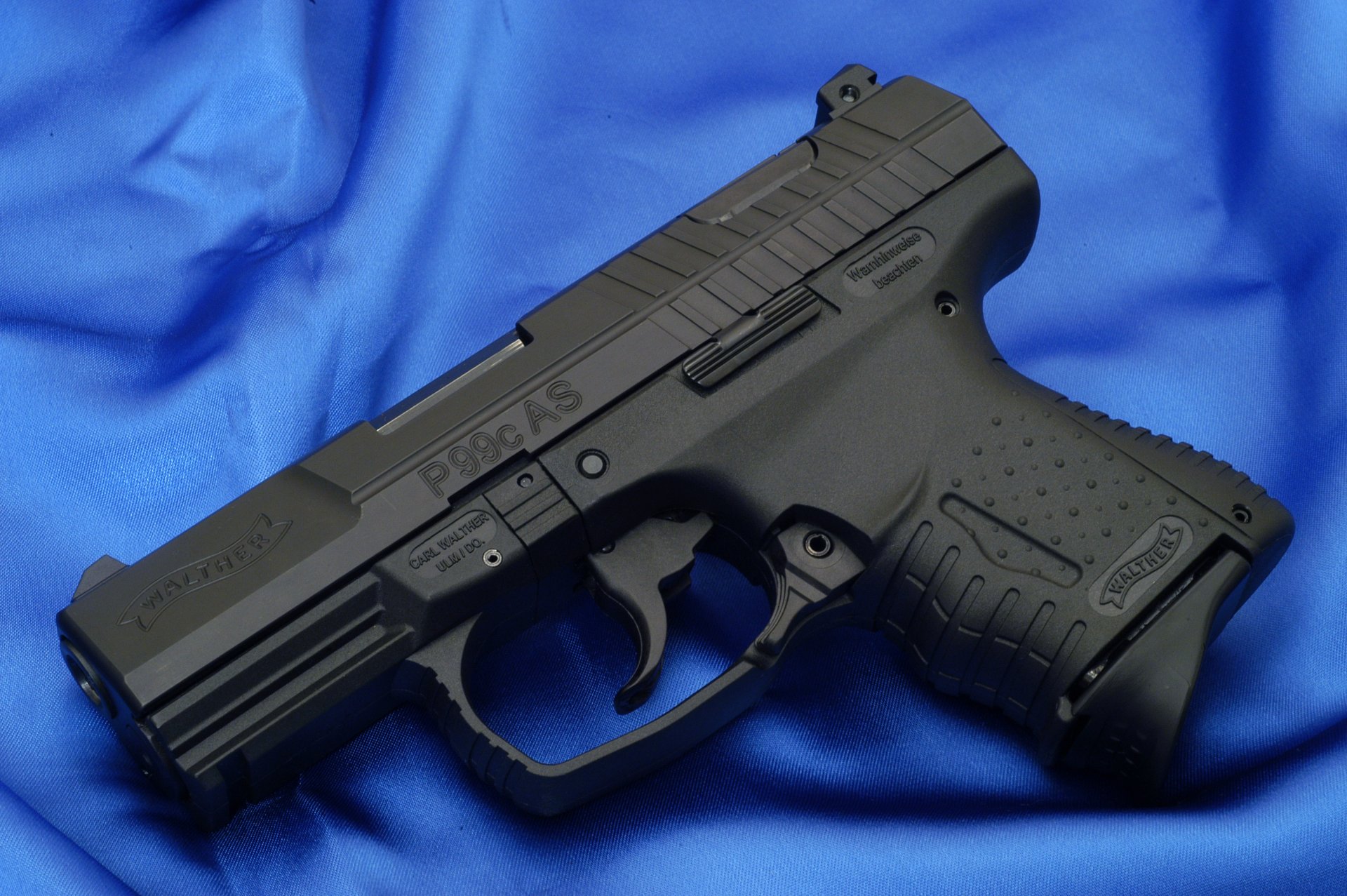 walther p99 compact blue fabric gun