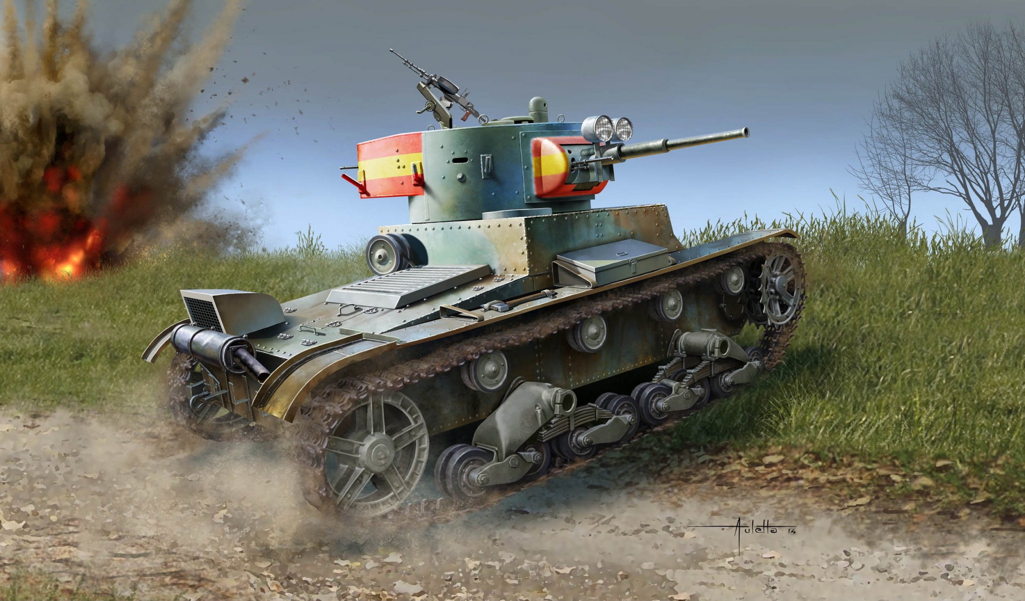 art tank t-26 war soviet union