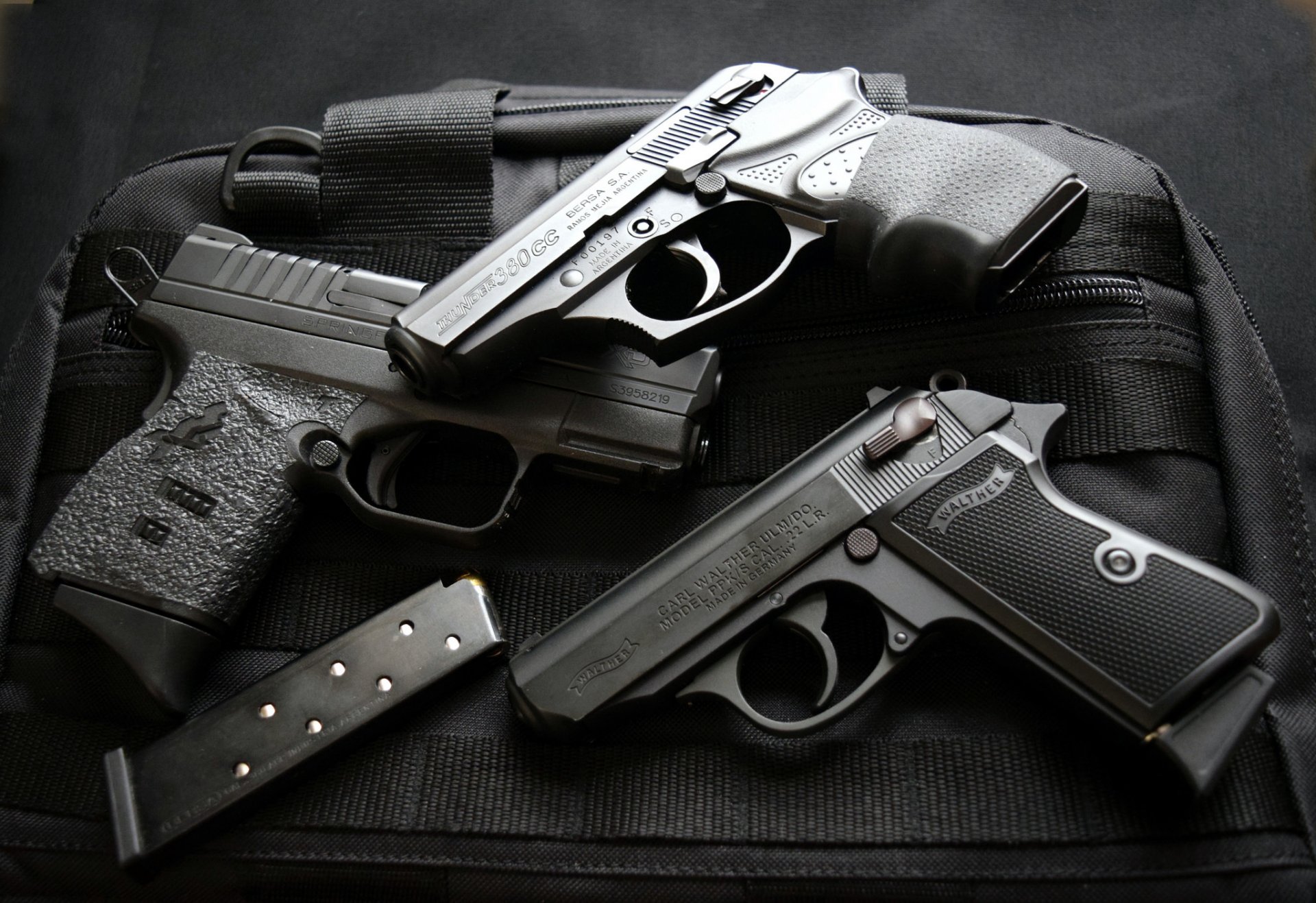 bersa 380 springfield 9 mm walter ppcs 22 pistolets armes