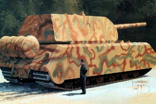 Superschwerer Tank auf der Straße