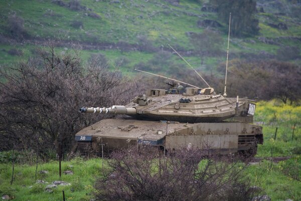 Armas. Tanque de batalla Merkava de Israel