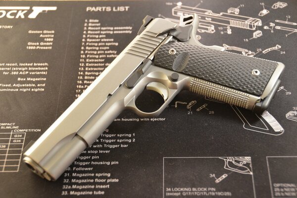 Оружие, пистолет ruger sr1911 крутой