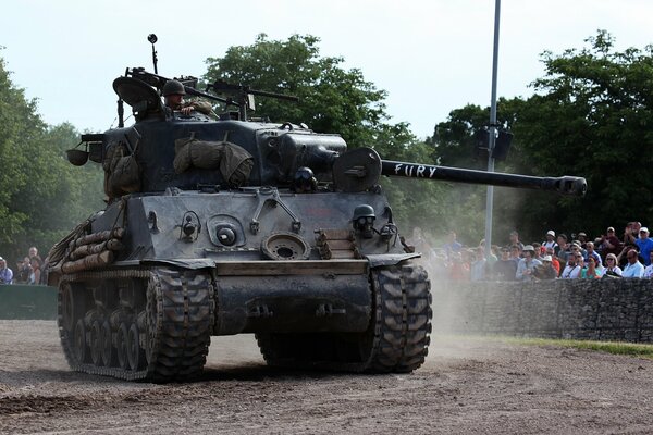 Heavy equipment display at the parade