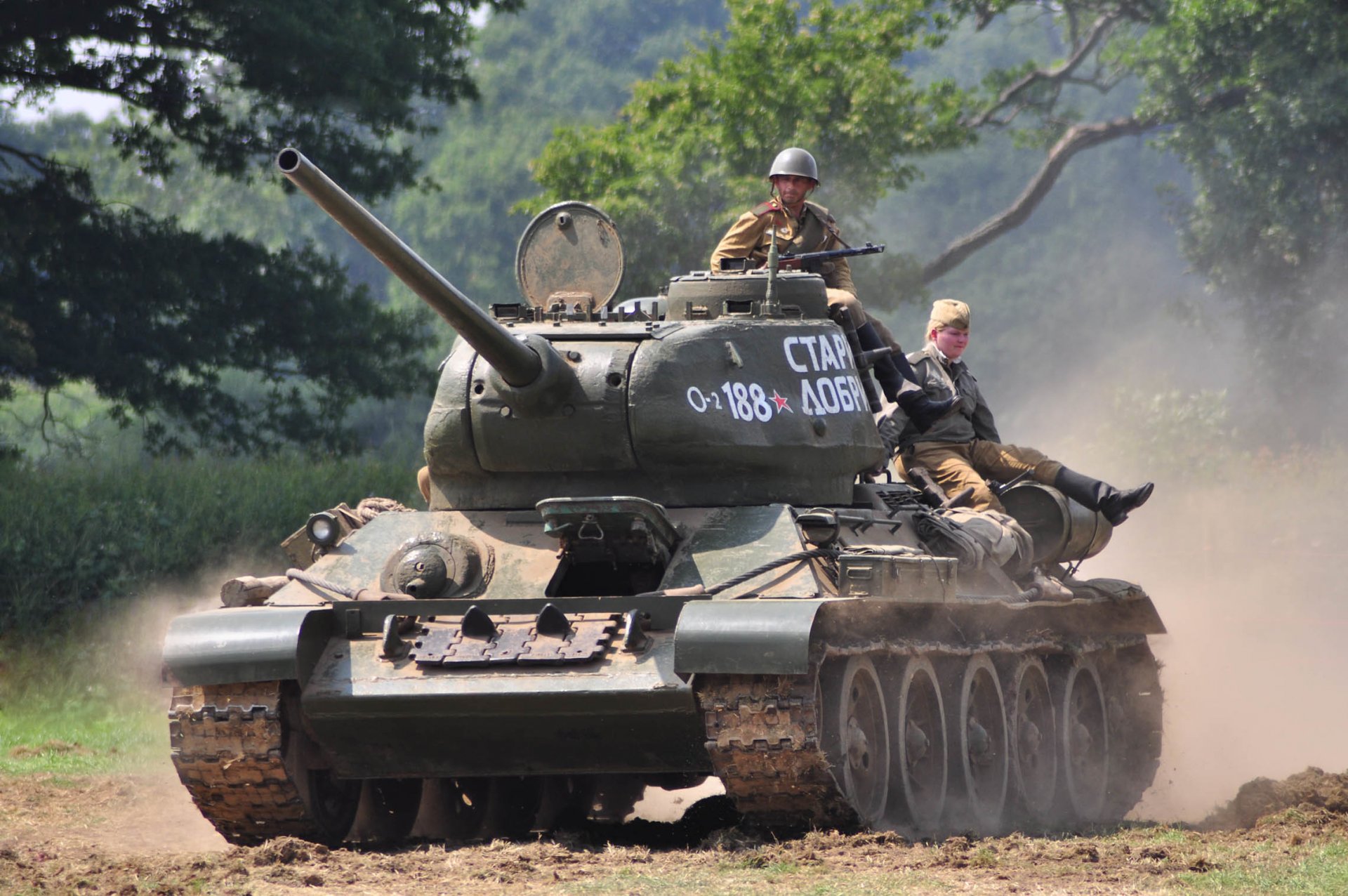 т-34-85 советский средний танк военная реконструкция