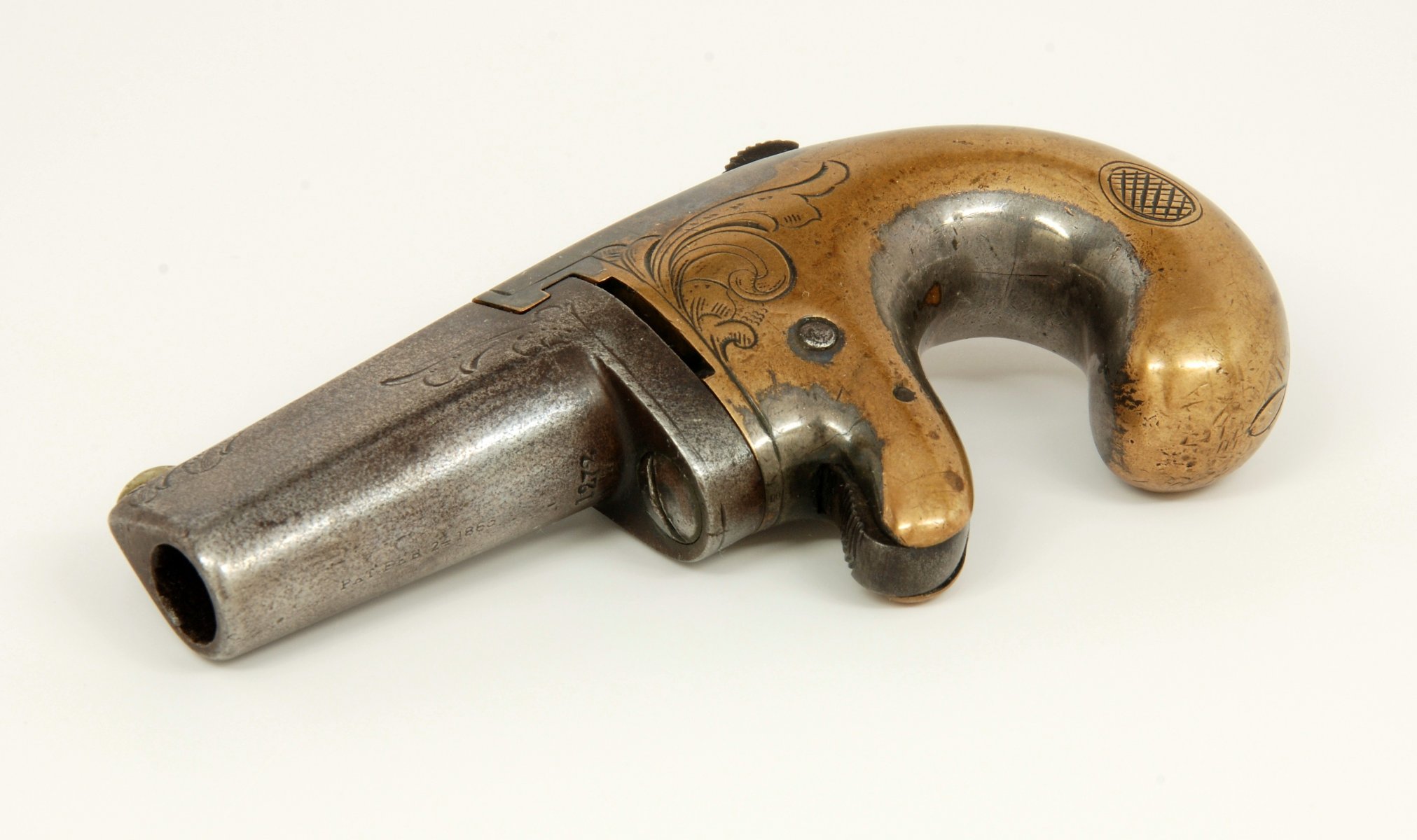 deringer derringer kieszonkowy pistolet tło