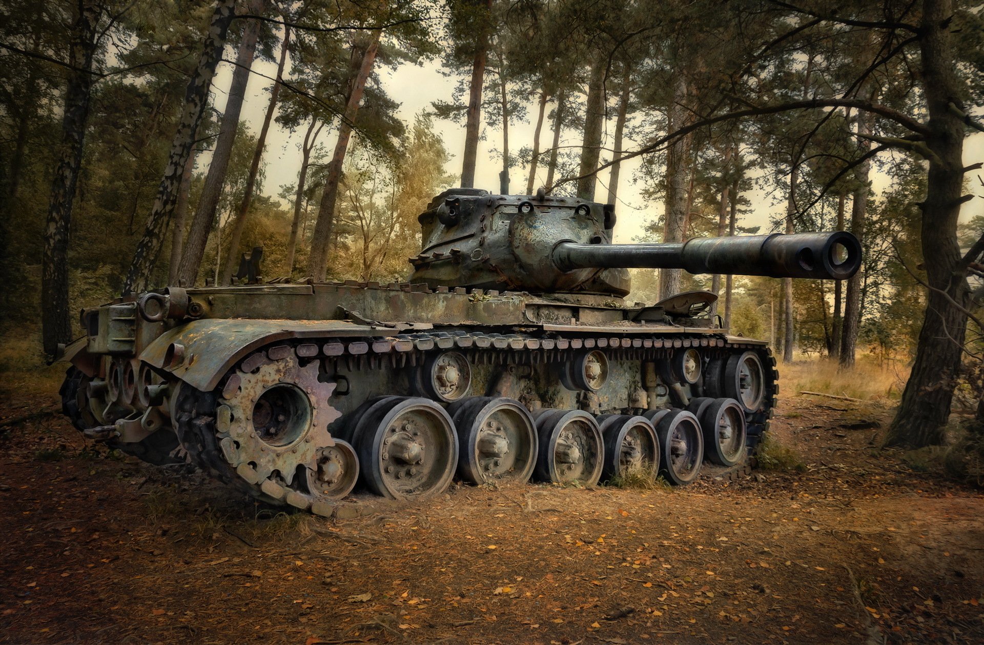 verlorener tank waffe hintergrund