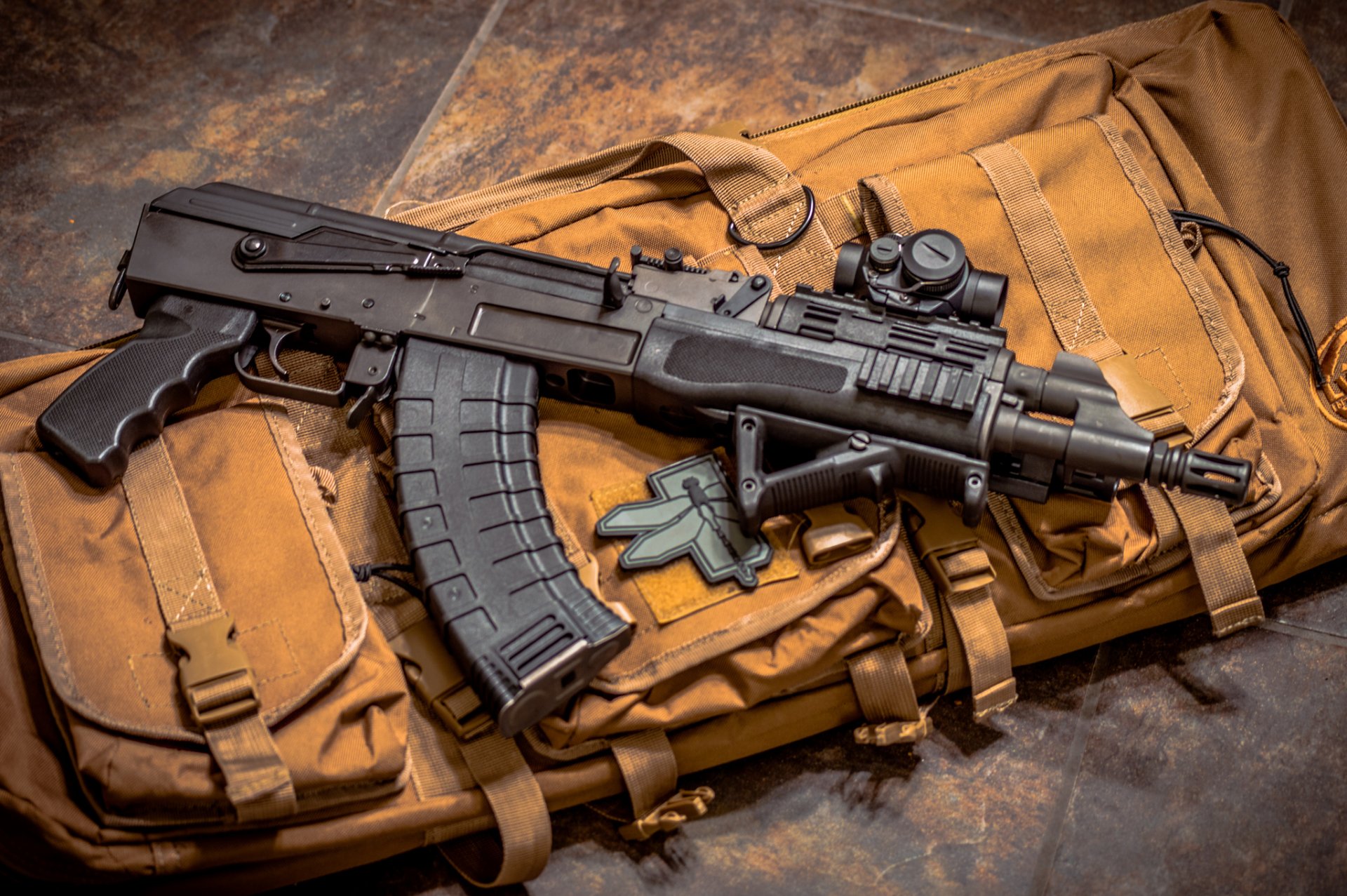 aks-74u machine kalashnikov weapon