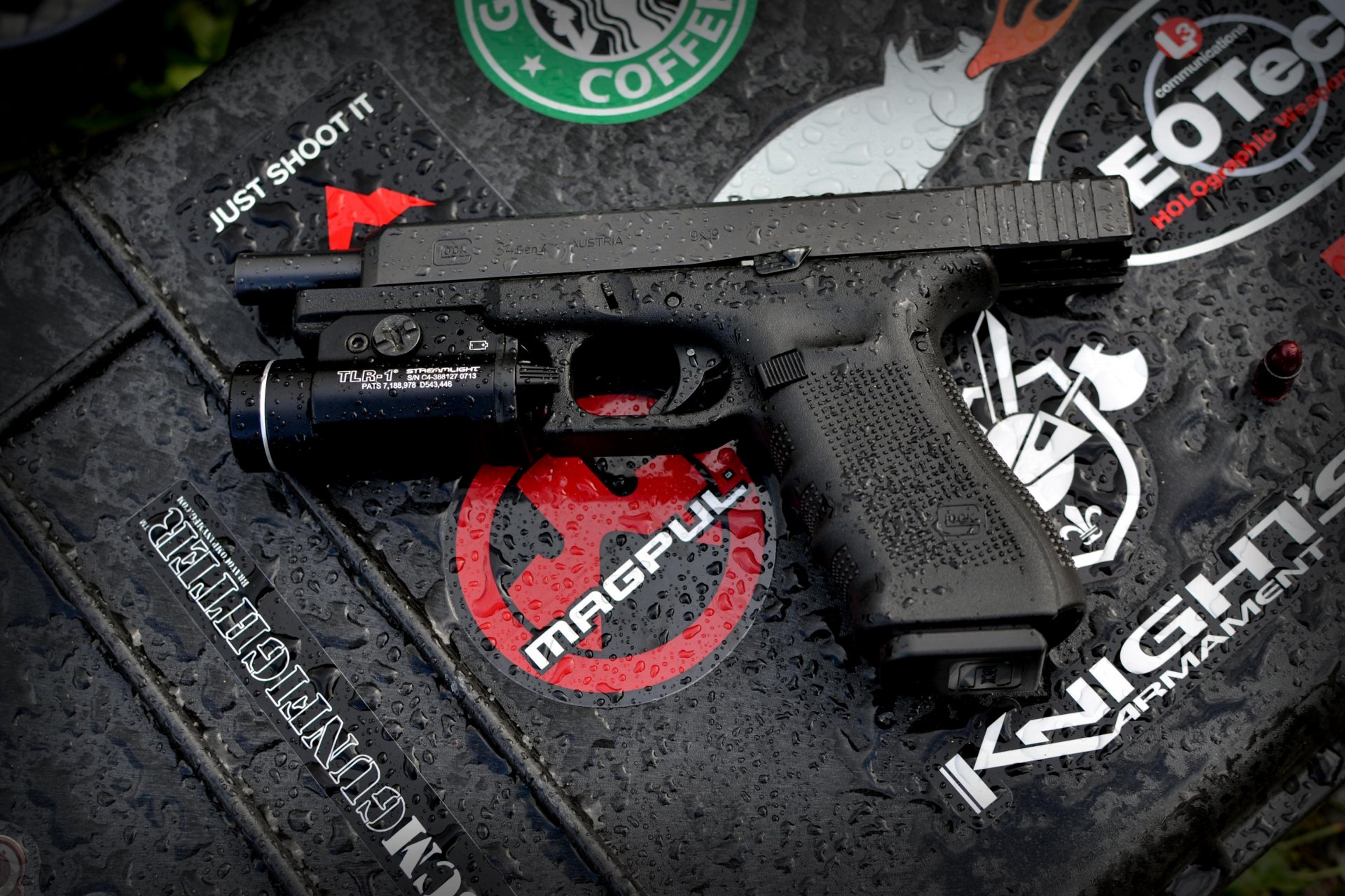 glock self-loading gun weapon drop