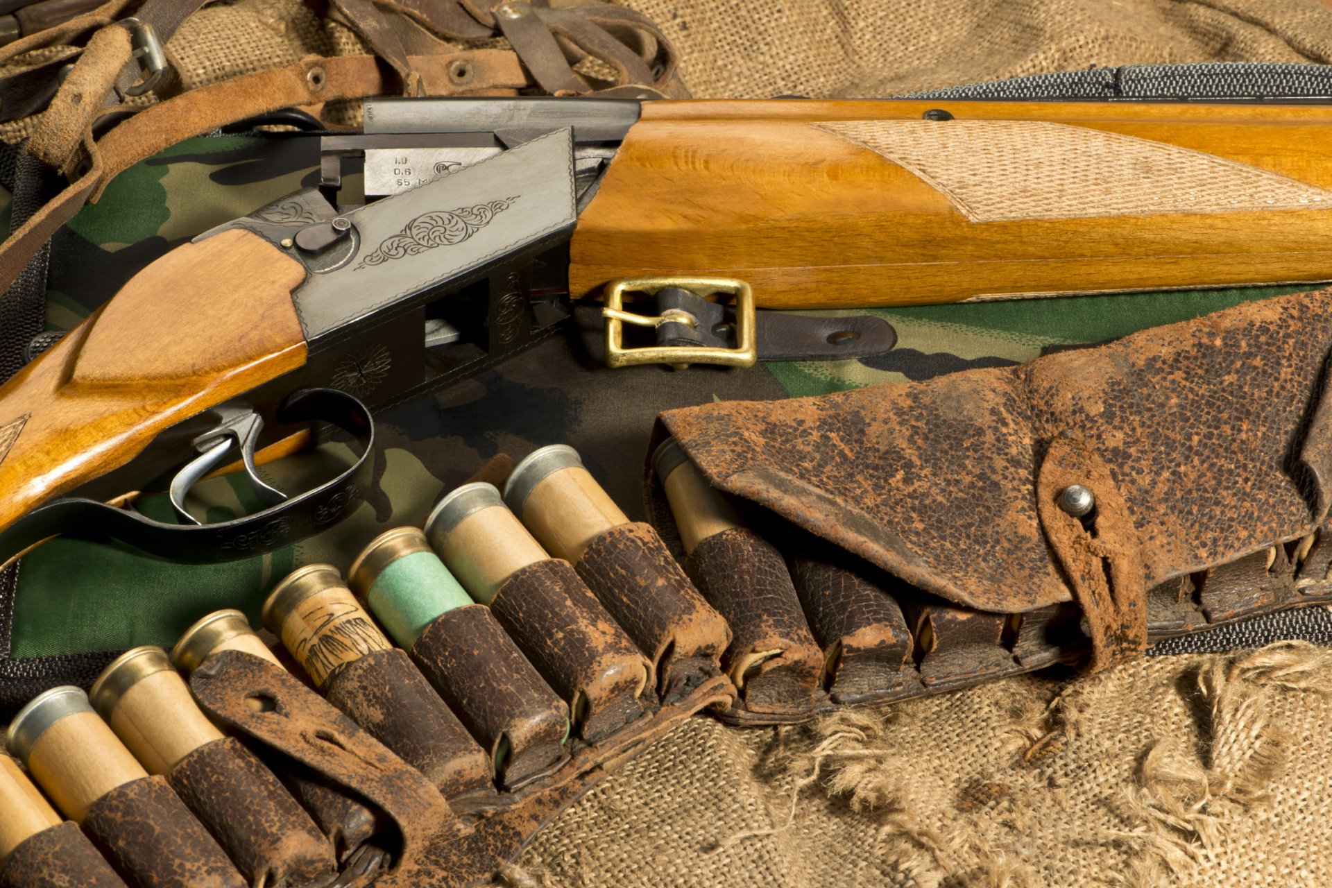 jagd waffe schrotflinte gewehr gravur munition tarnung ausrüstung gürtel training vorbereitung hintergrundbilder