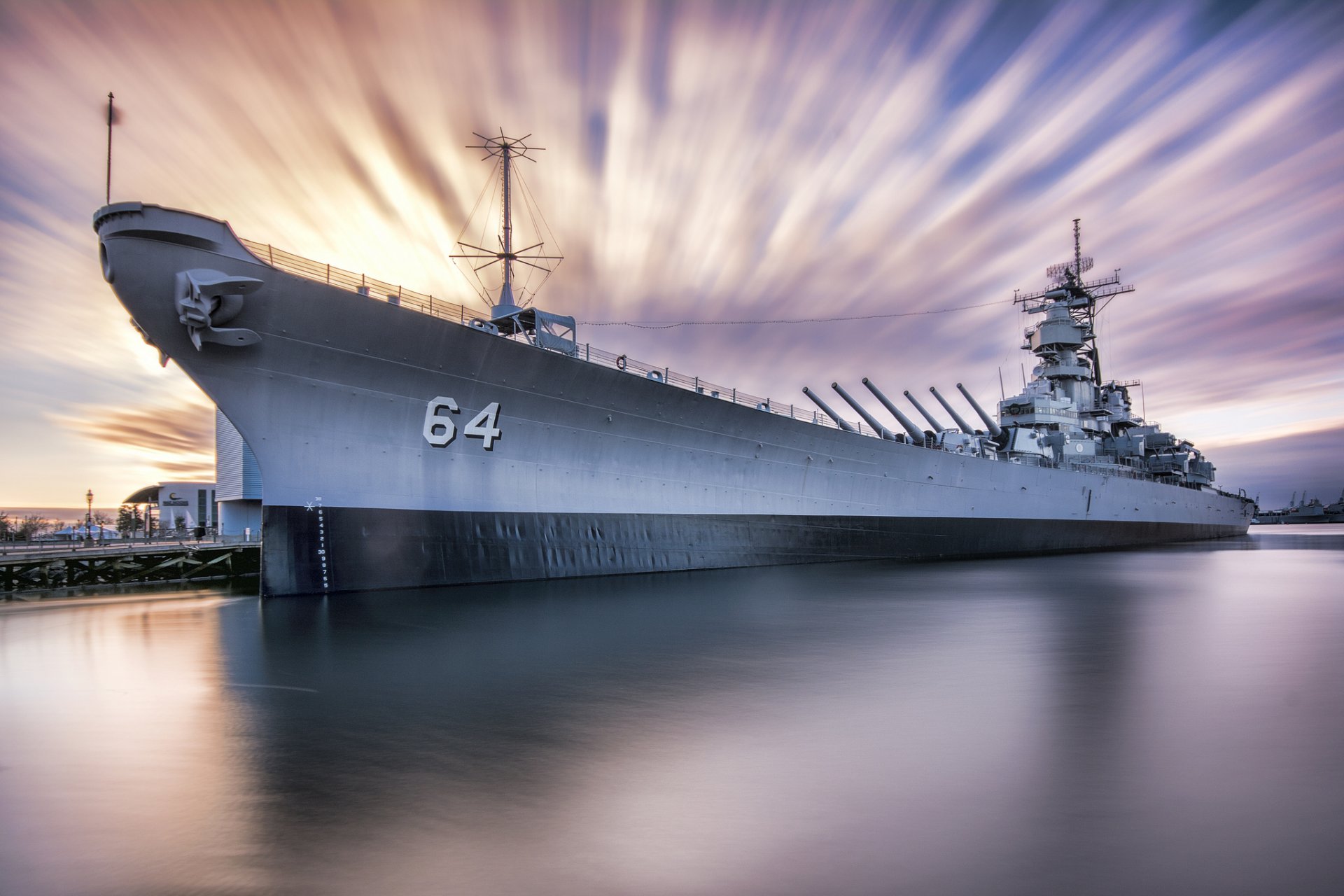 uss wisconsin bb64 висконсин линкор типа айова причал