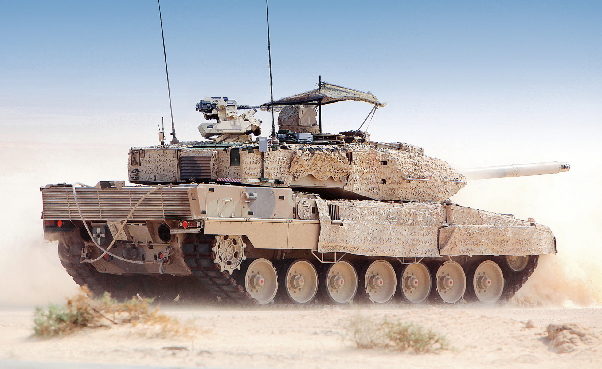 leopard 2a tank desert main german tank