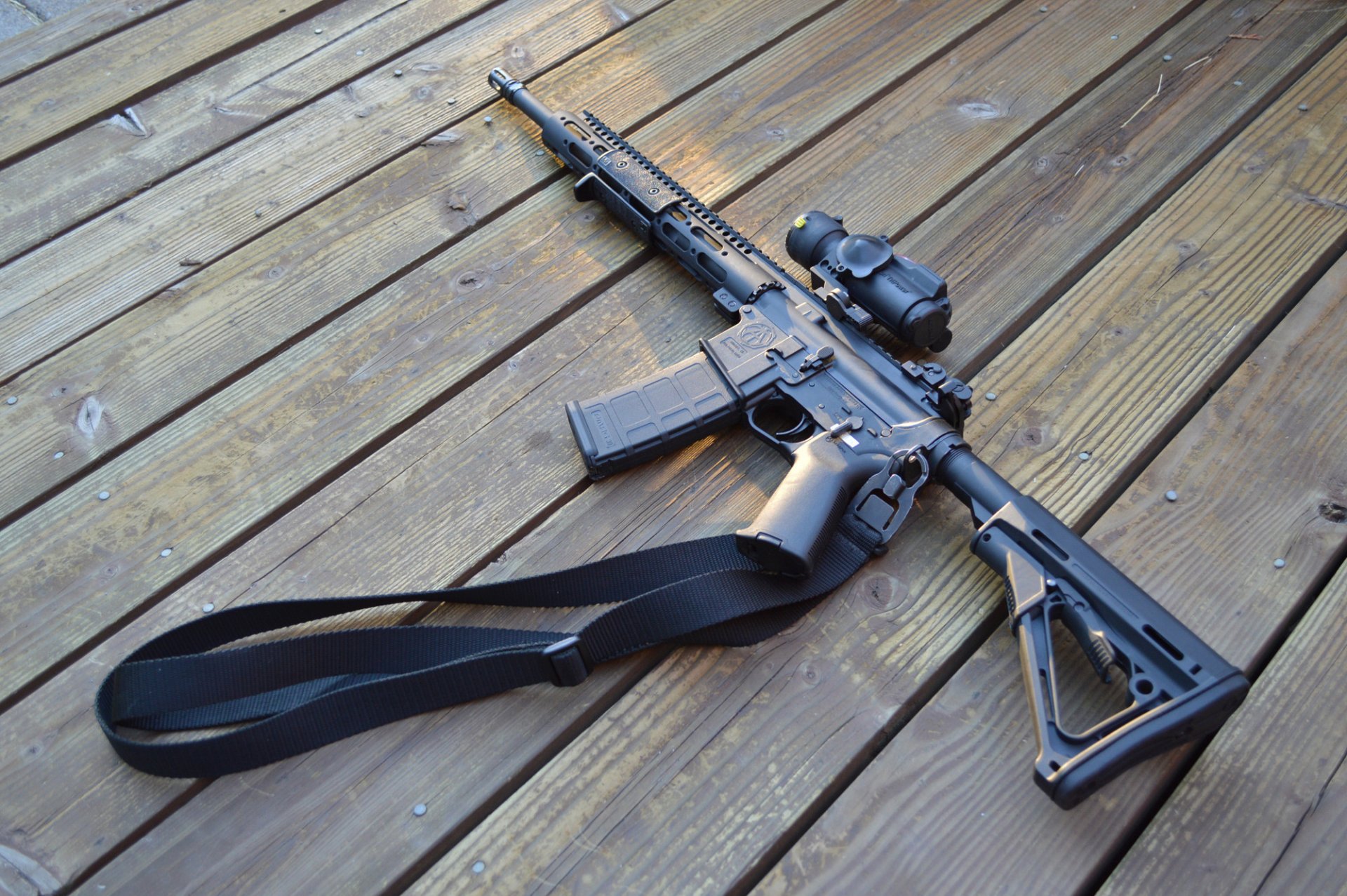 ar-15 asalto rifle tablas