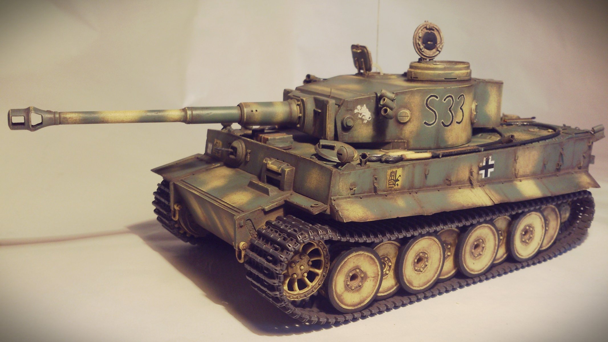 pz.kpfw.vi tiger german heavy tank modelka toy