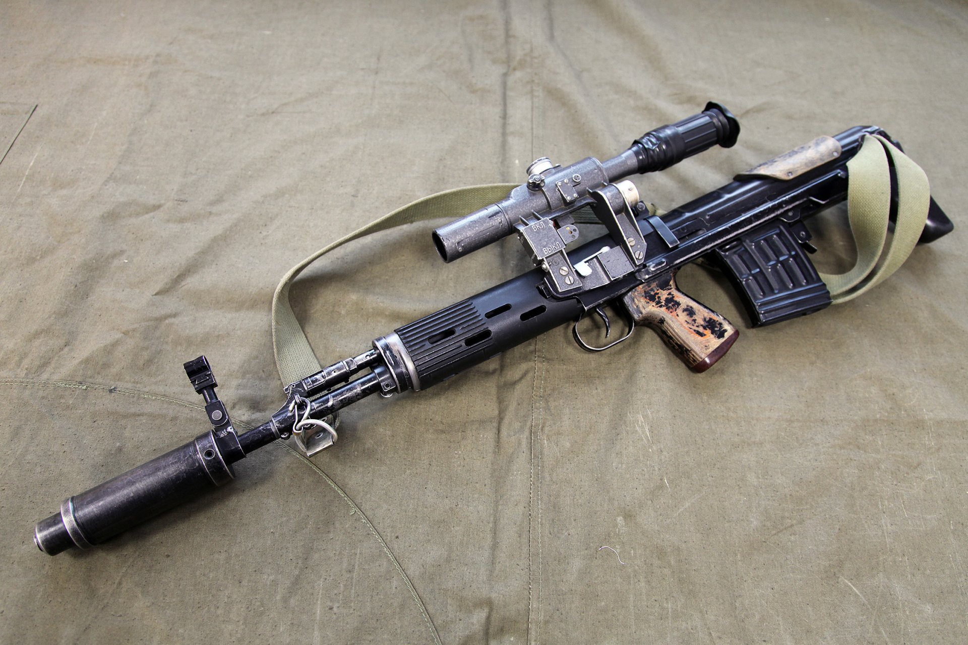 vu-as self-loading sniper rifle layout bullpup russia weapon