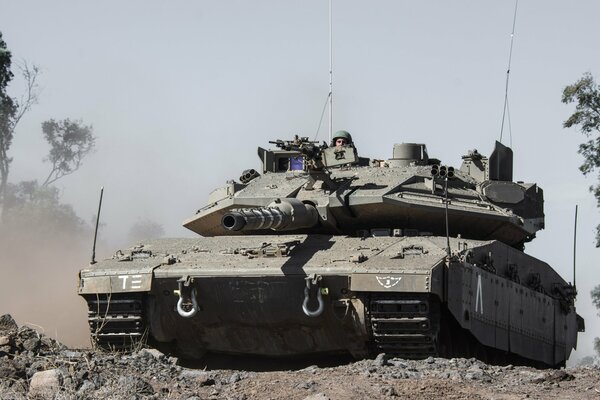 Israel s main battle tank in action