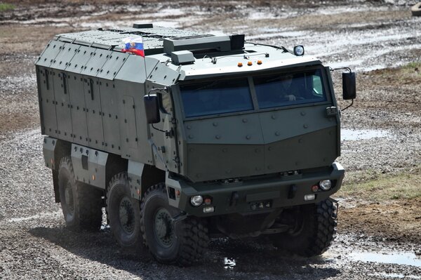 Multifunctional armored car in Russia