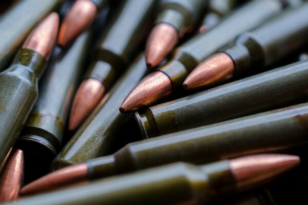 Macro shooting of bullets 5. 56