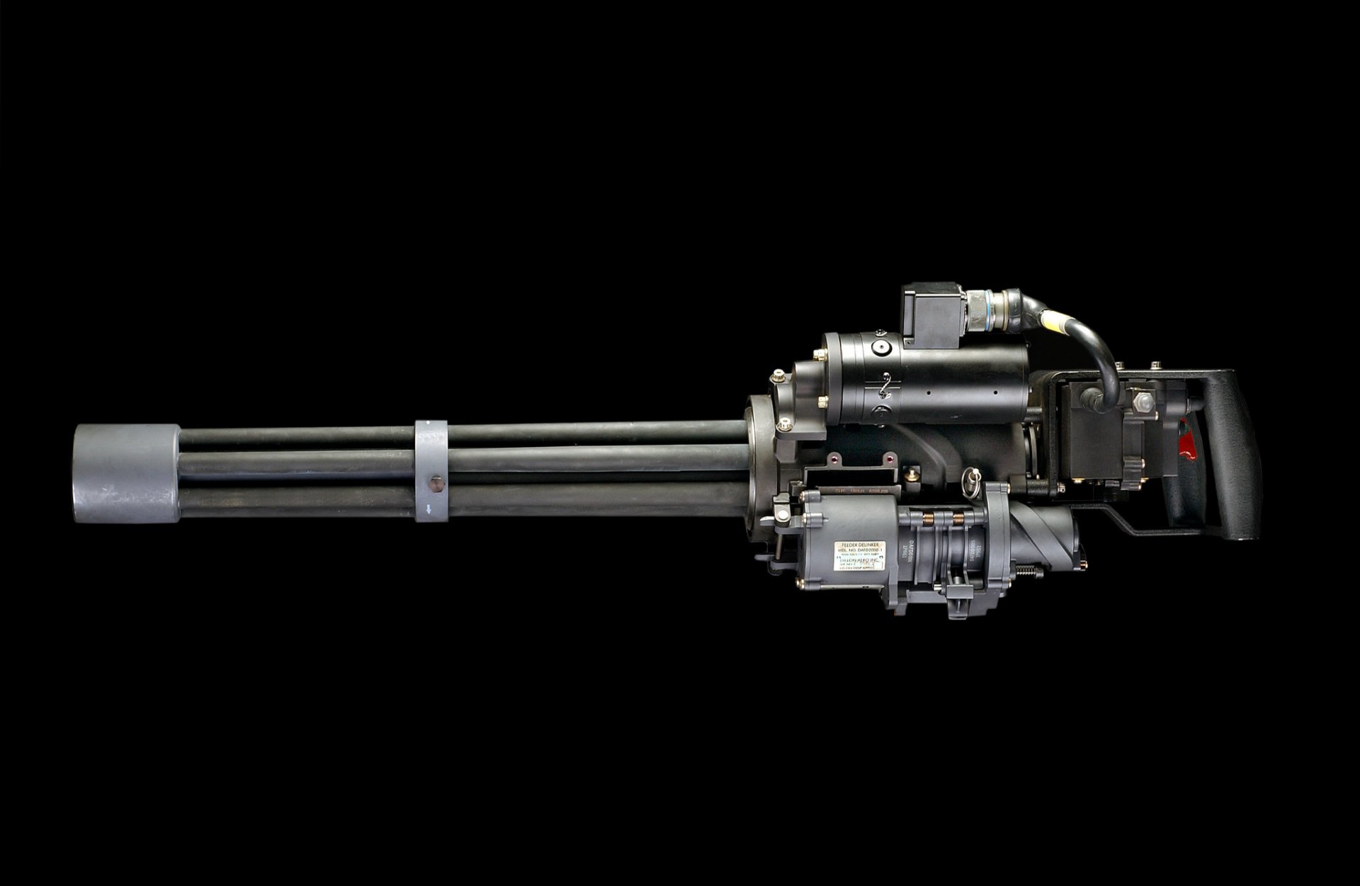 m134 minigun multi-canon mitrailleuse arme fond