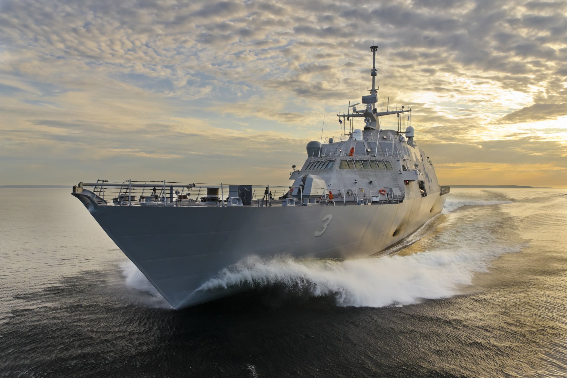 usa us navy navire mer coucher de soleil ft . recommander lcs 3