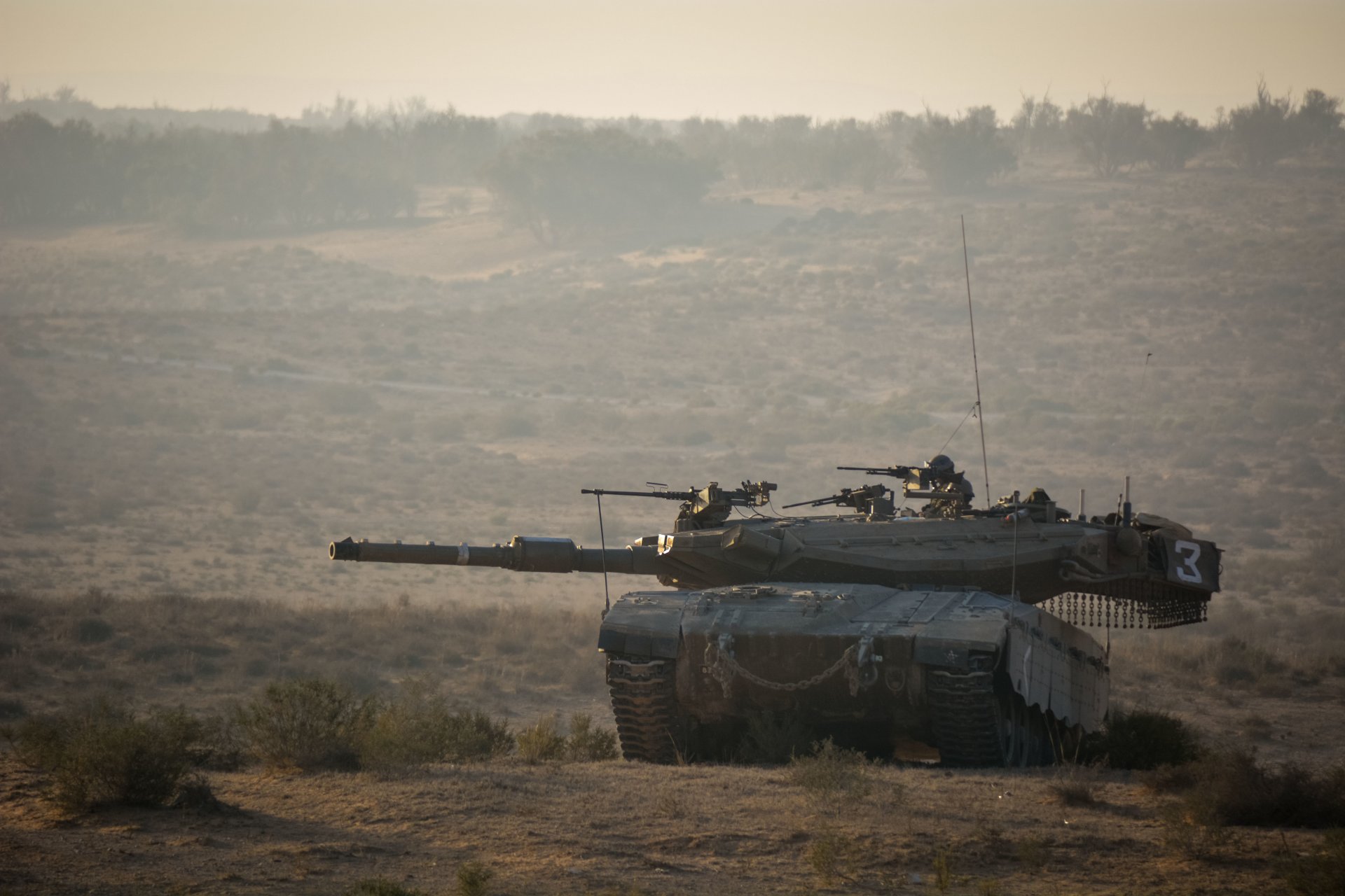 merkava main kampf tank israel feld