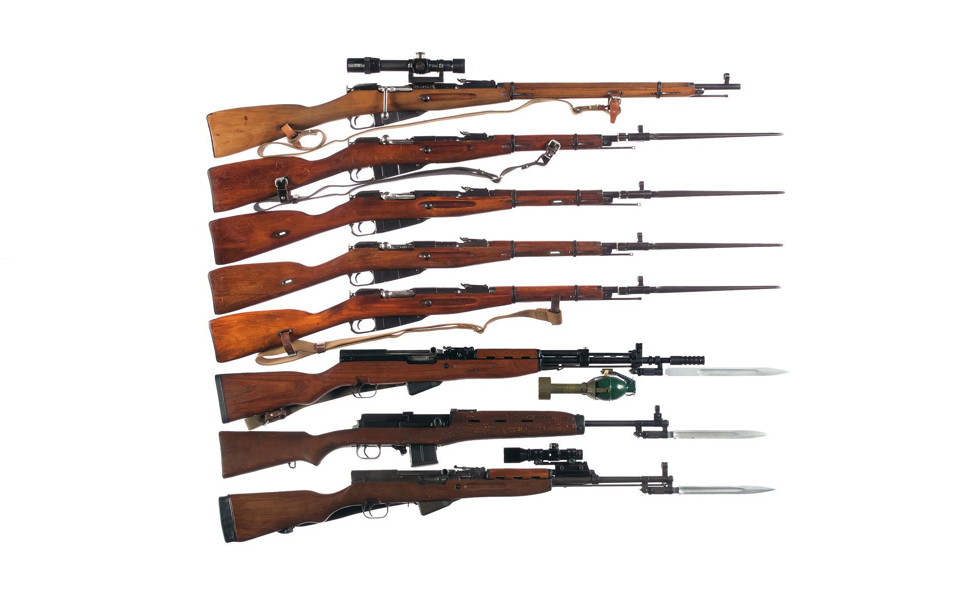 rifles mosina model weapon background