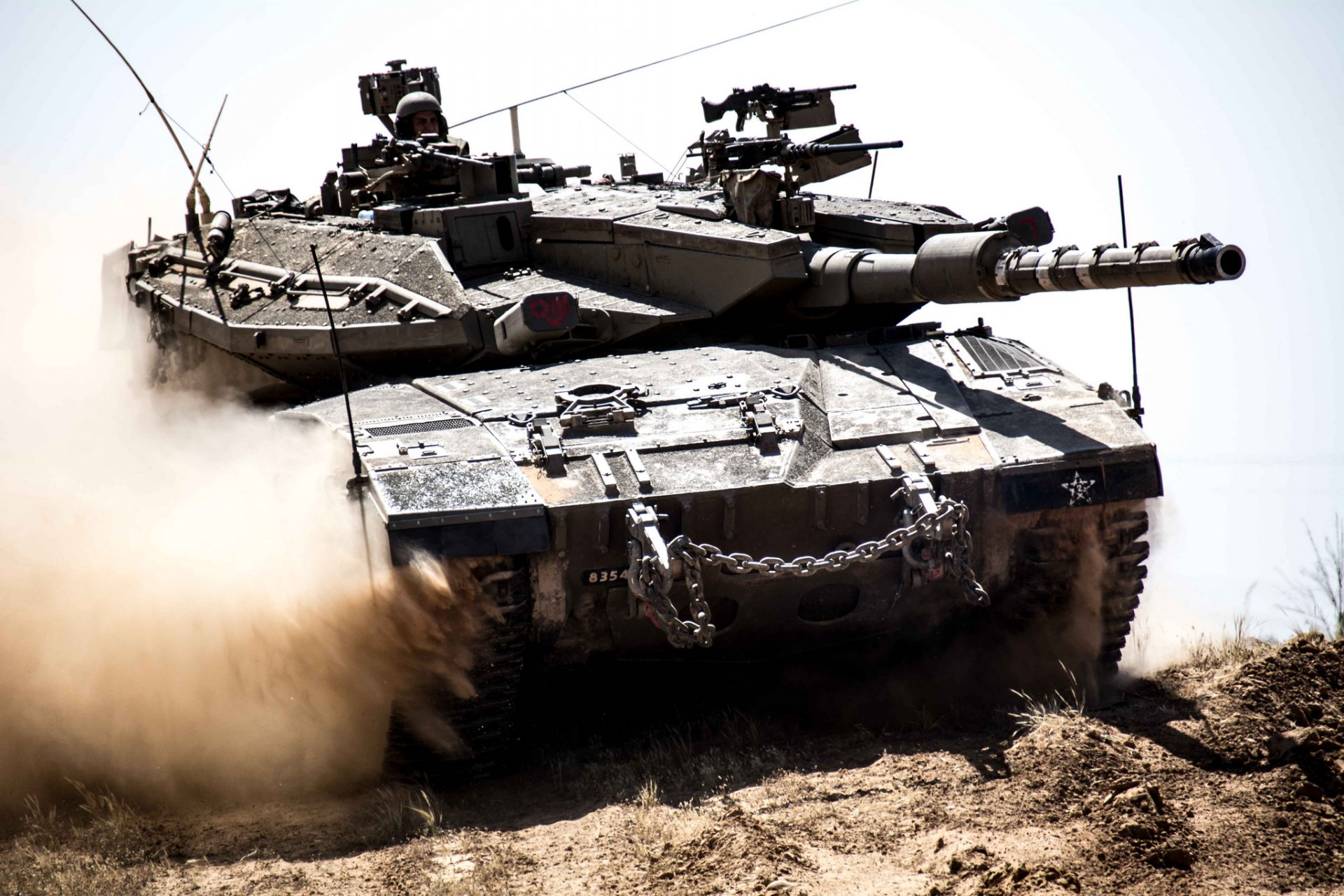 merkava kern kampf panzer israel staub